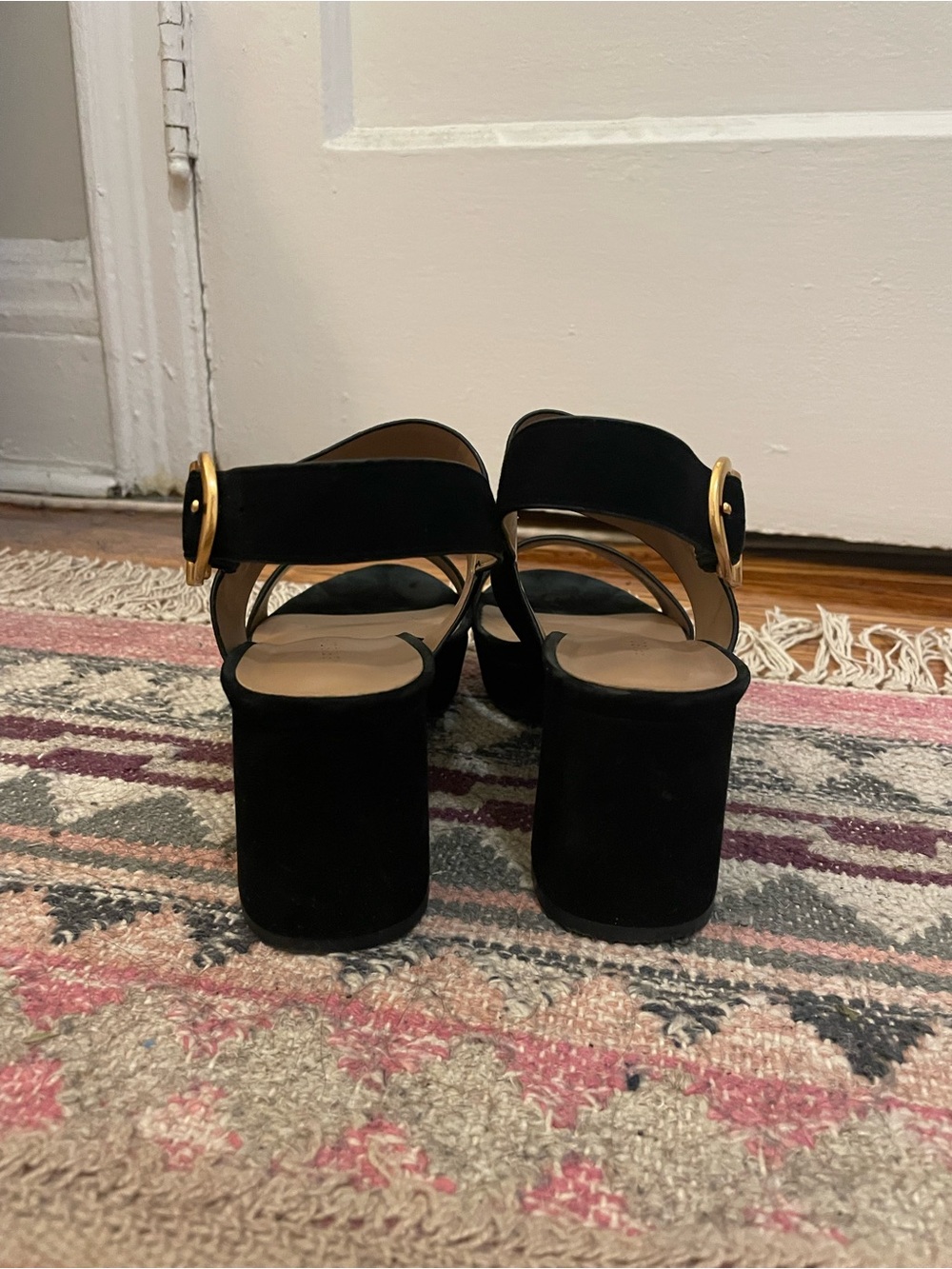 Aerosoles Camera Black Suede Sandals - size 8.5 - Picture 5 of 6